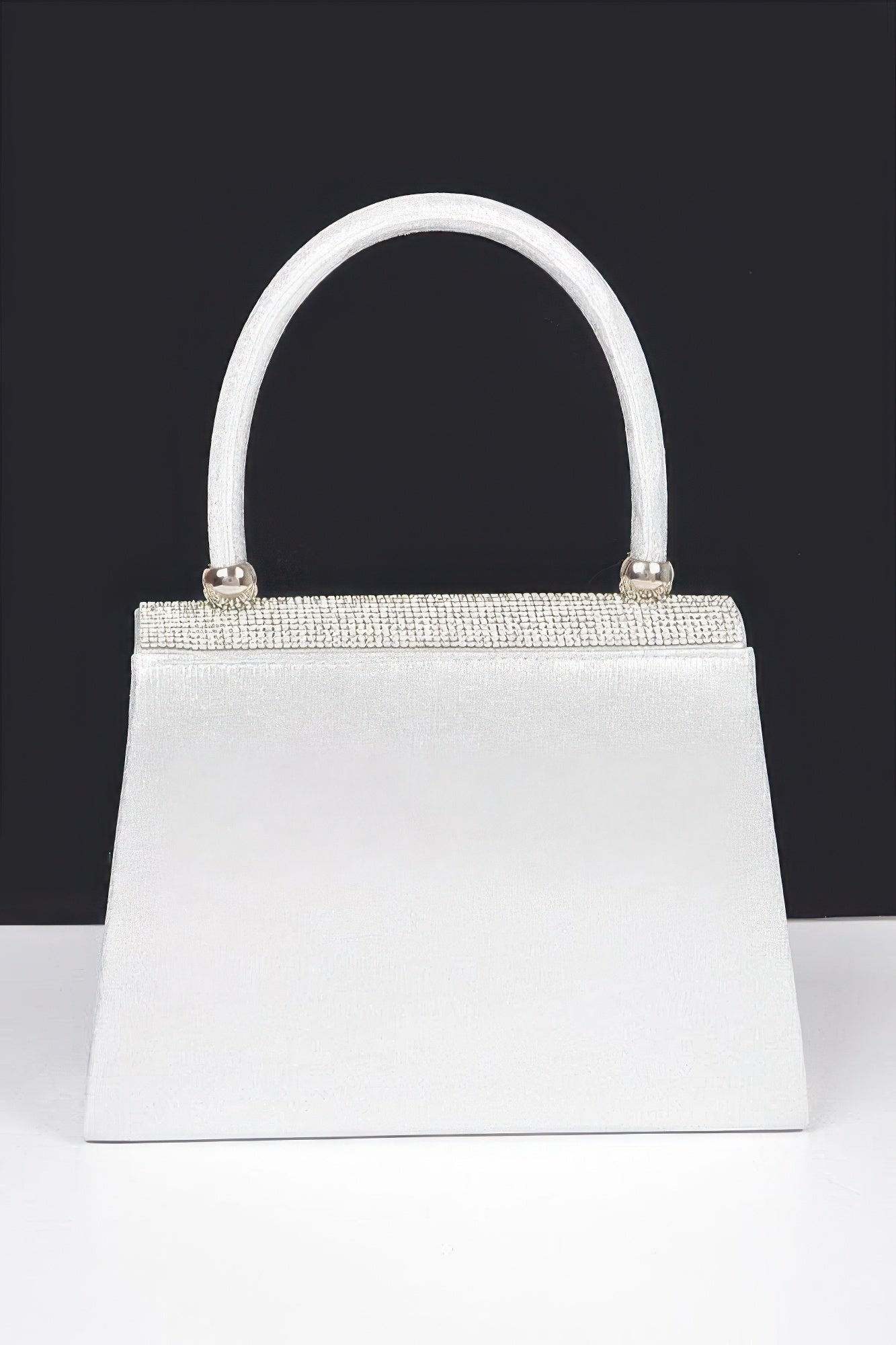 Rhinestone Ribbon Top Handle Bag | Mixtshop LLC