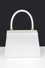 Rhinestone Ribbon Top Handle Bag | Mixtshop LLC