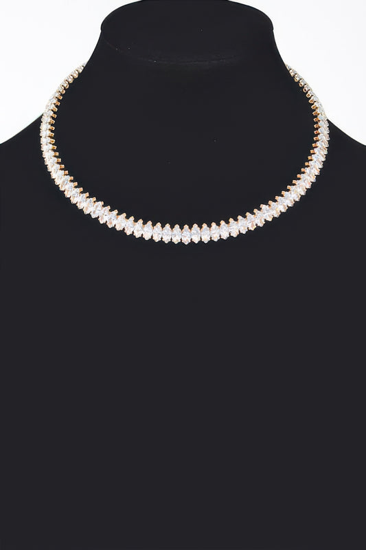 Cubic Zirconia Choker Necklace | Mixtshop LLC