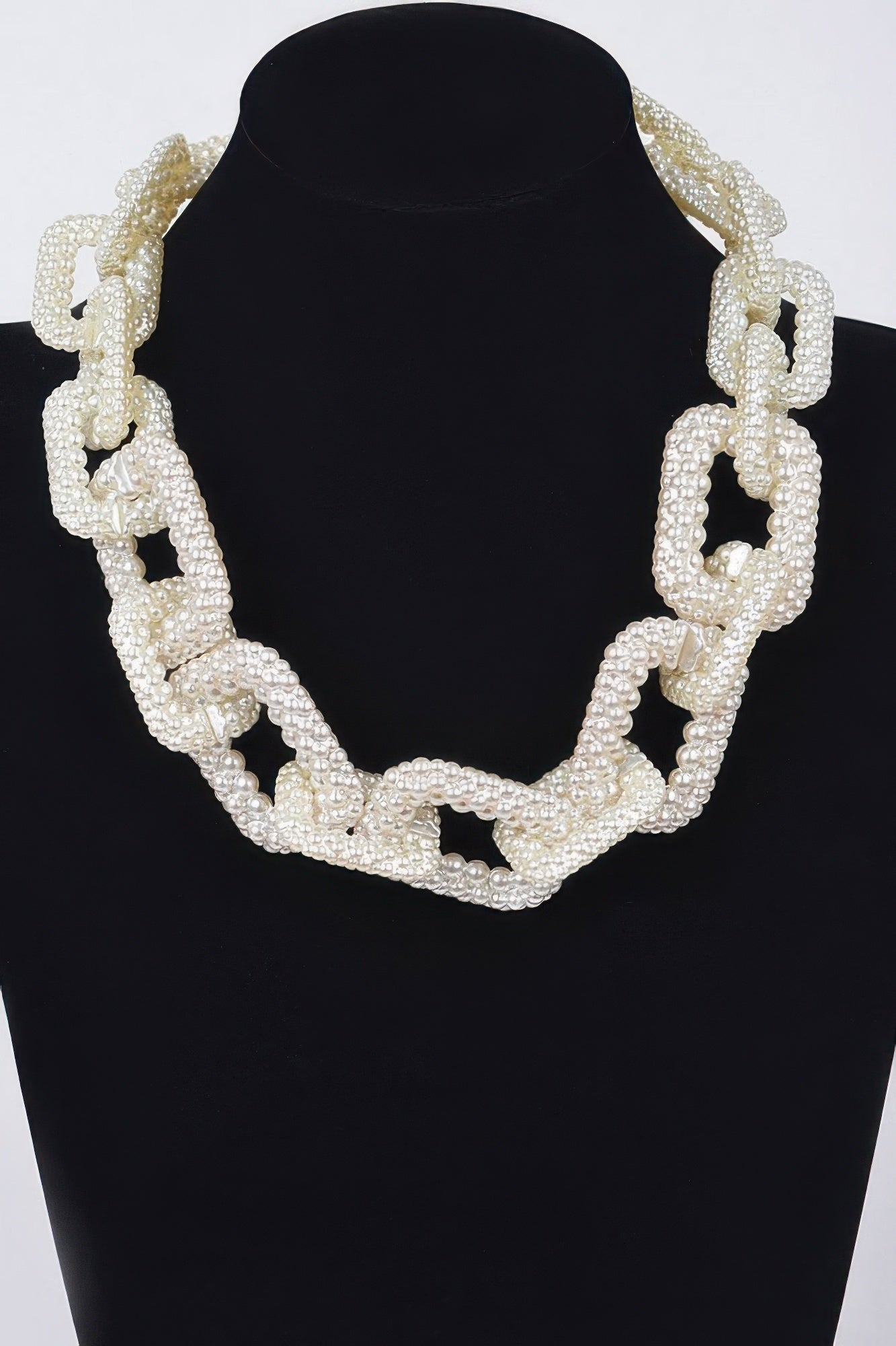 Faux Pearl Link Chain Necklace | Mixtshop LLC