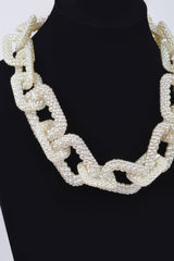 Faux Pearl Link Chain Necklace | Mixtshop LLC