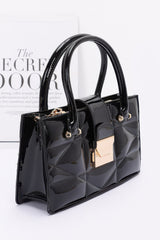 Embossed Enamel Handle Clutch | Mixtshop LLC