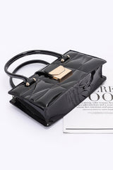 Embossed Enamel Handle Clutch | Mixtshop LLC