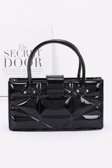 Embossed Enamel Handle Clutch | Mixtshop LLC