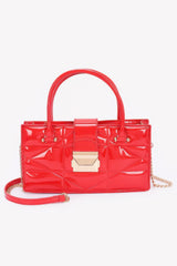 Embossed Enamel Handle Clutch | Mixtshop LLC