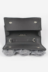 Faux Leather Rhinestone Hot Fix Flower Bag | Mixtshop LLC