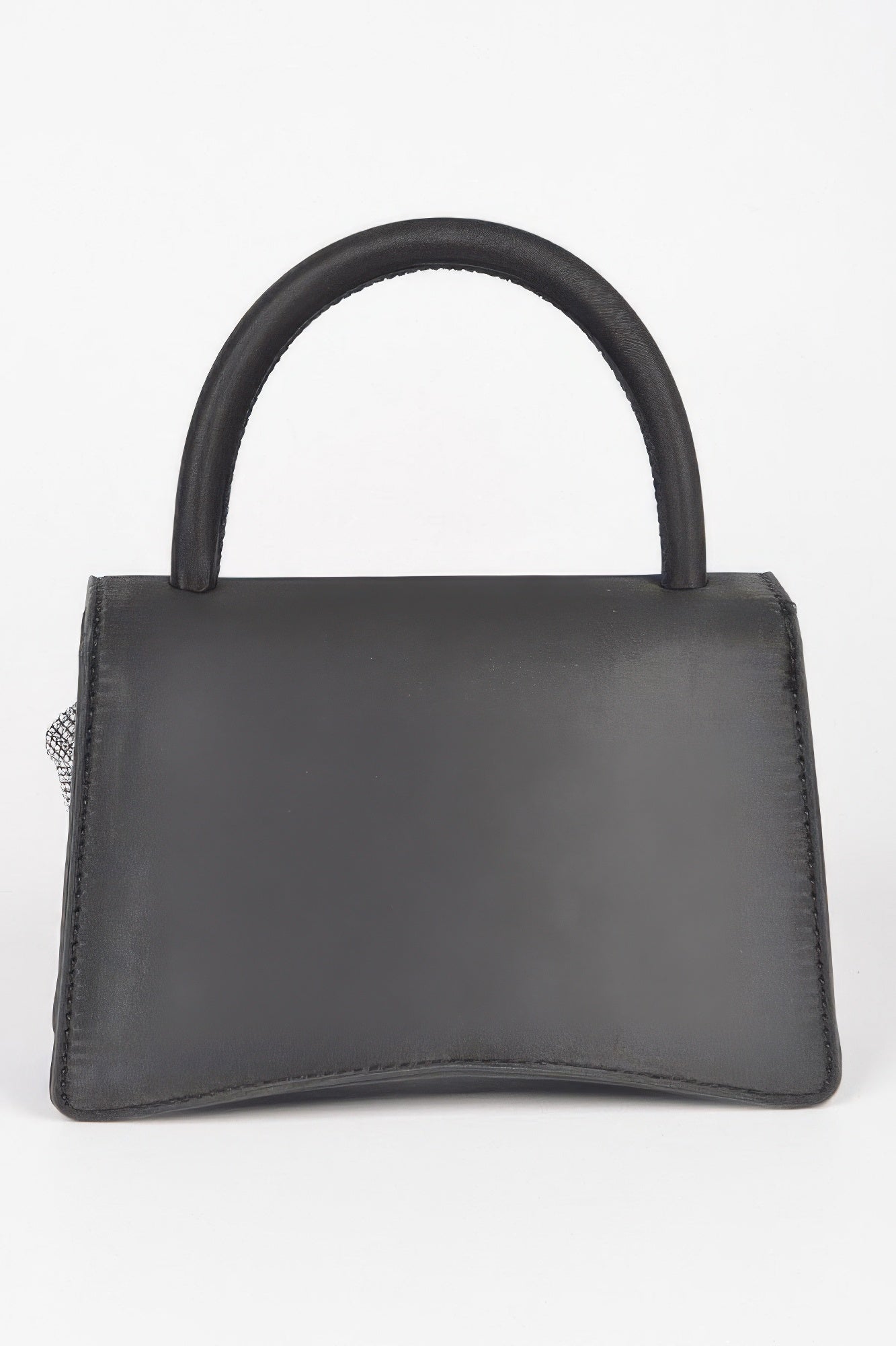 Faux Leather Rhinestone Hot Fix Flower Bag | Mixtshop LLC