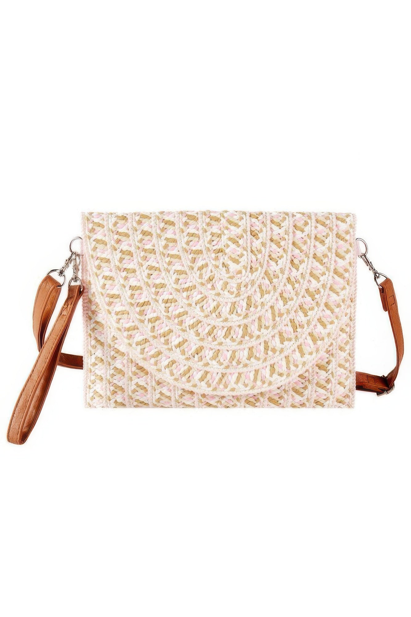 Multi Color Straw Clutch & Crossbody Bag | Mixtshop LLC