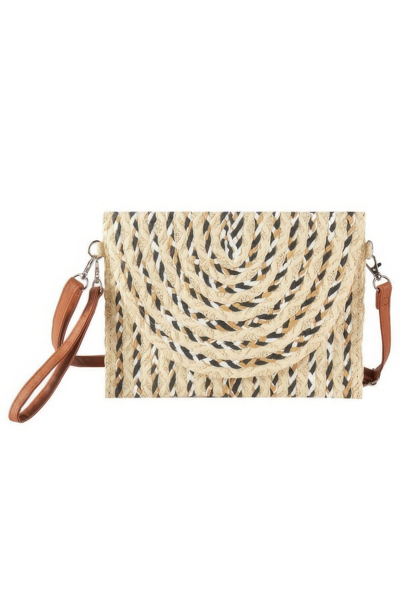 Multi Color Straw Clutch & Crossbody Bag | Mixtshop LLC