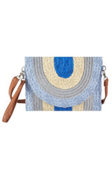 Metallic Lined Multicolor Straw Clutchcrossbodybag | Mixtshop LLC