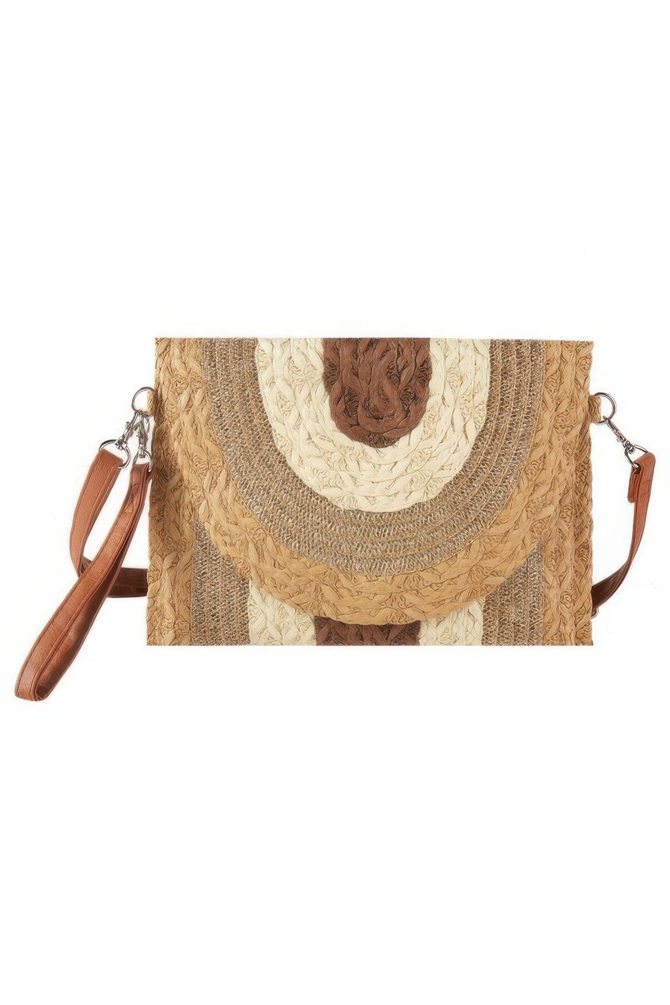 Metallic Lined Multicolor Straw Clutchcrossbodybag | Mixtshop LLC