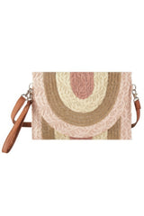 Metallic Lined Multicolor Straw Clutchcrossbodybag | Mixtshop LLC