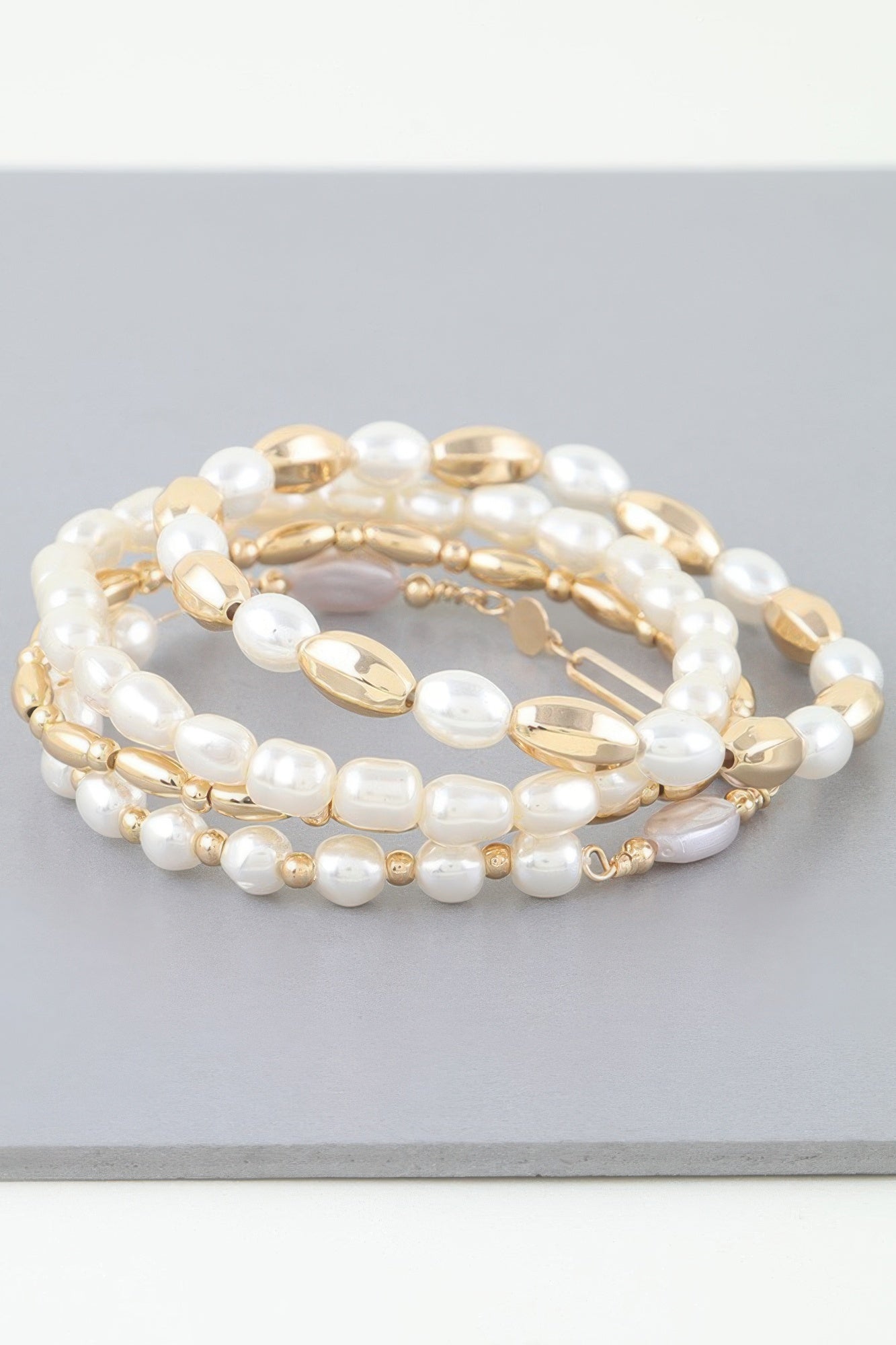 Multi Oval Stone Beaded Bracelet | Mixtshop LLC