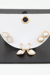 Vintage Pearl Hearts Earrings Set | Mixtshop LLC