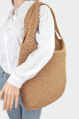 Faux Straw Hobo Bag | Mixtshop LLC