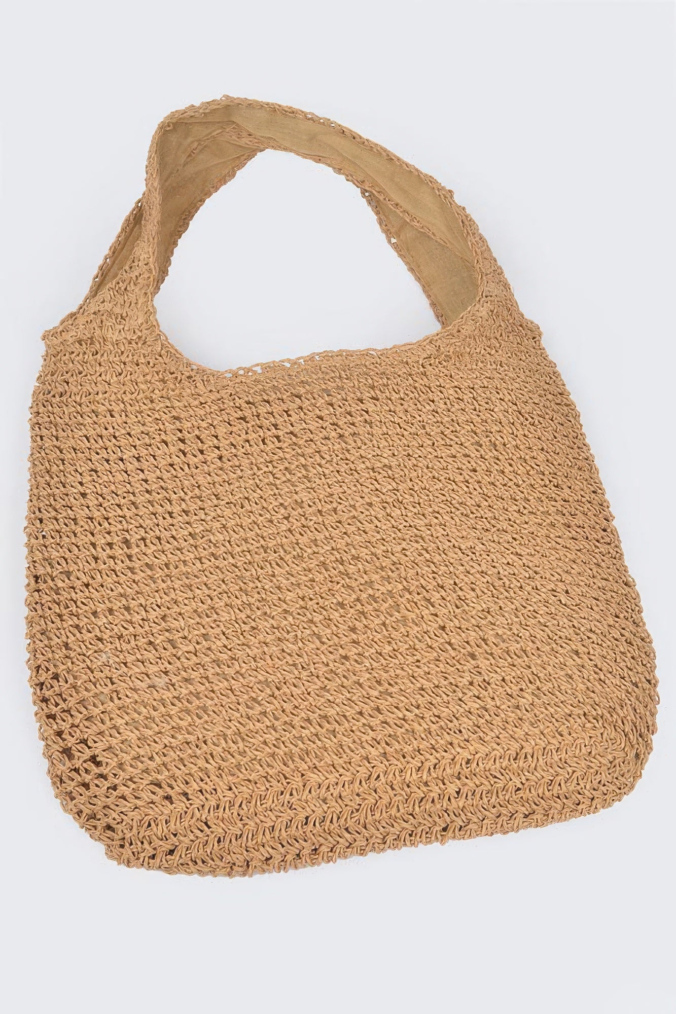 Faux Straw Hobo Bag | Mixtshop LLC