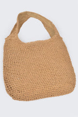 Faux Straw Hobo Bag | Mixtshop LLC