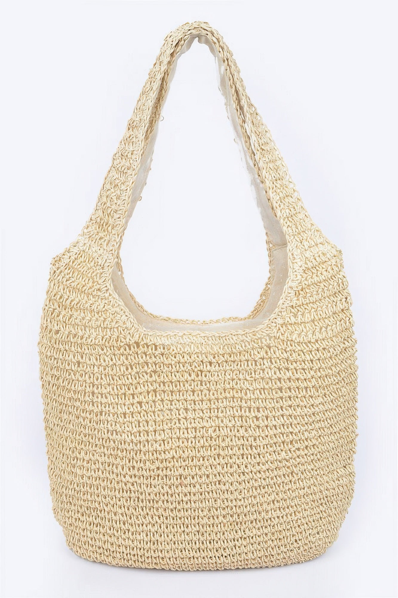 Faux Straw Hobo Bag | Mixtshop LLC