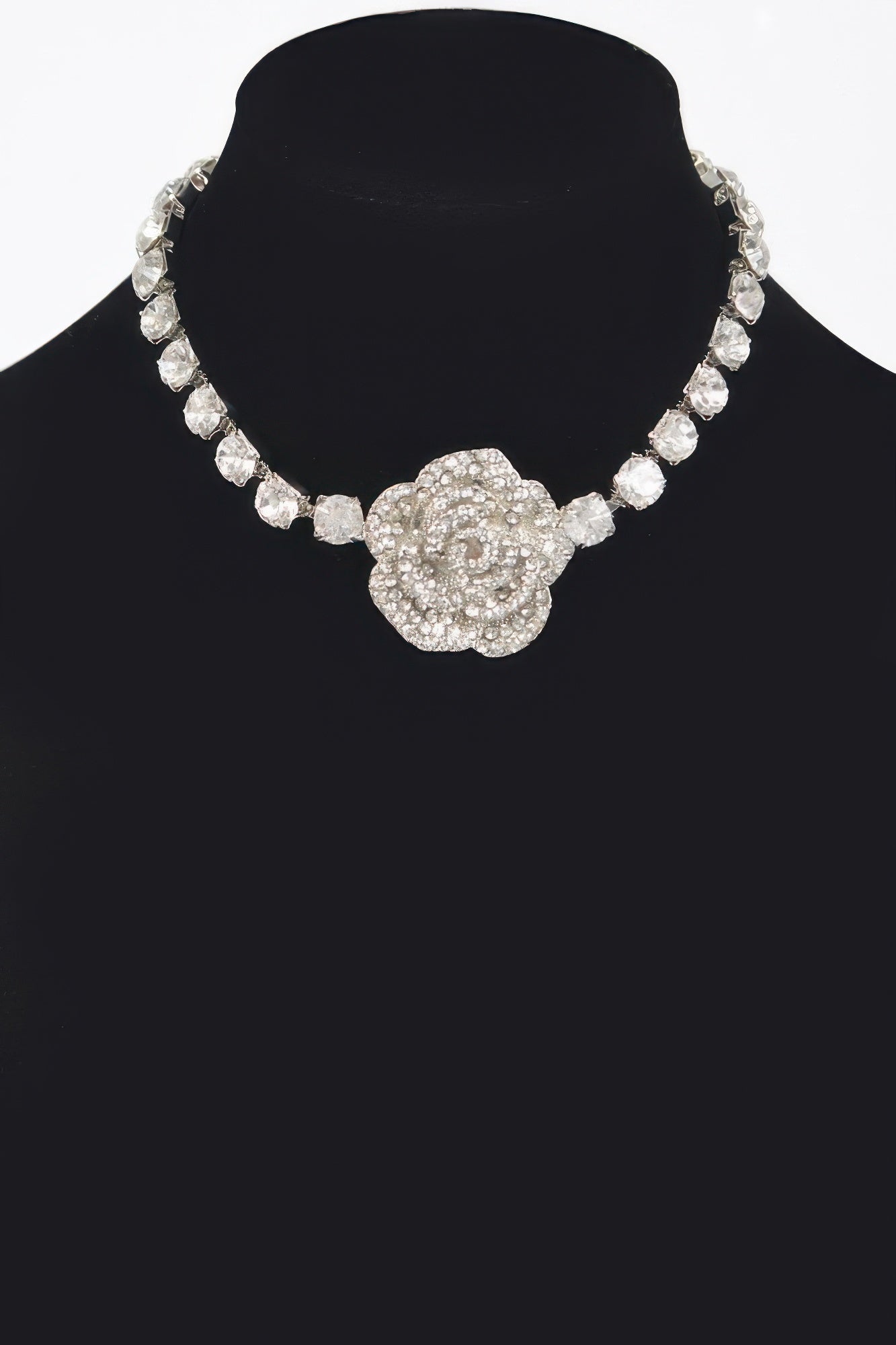 Rhinestone Flower Choker | Mixtshop LLC