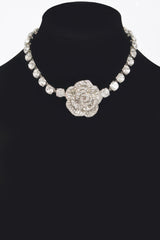 Rhinestone Flower Choker | Mixtshop LLC