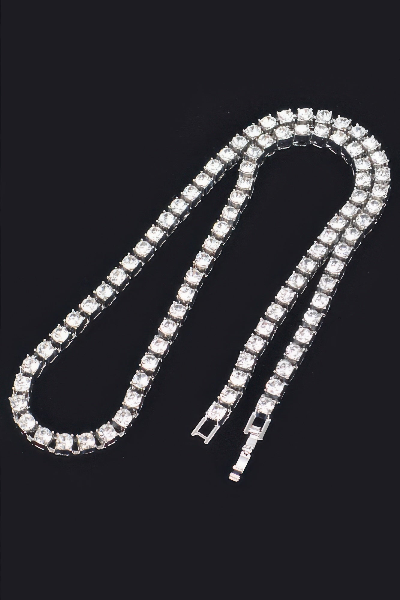 Rhinestone Chain Layered Necklace Chain | Mixtshop LLC