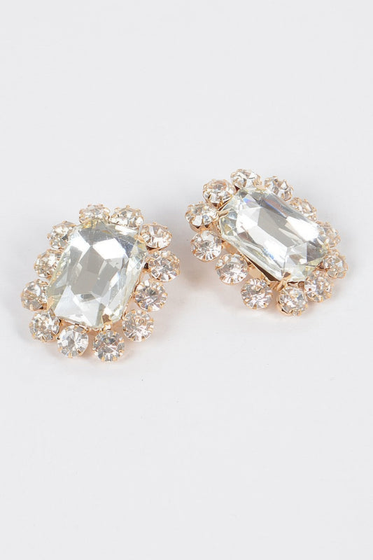 Big Stone Stud Earrings | Mixtshop LLC