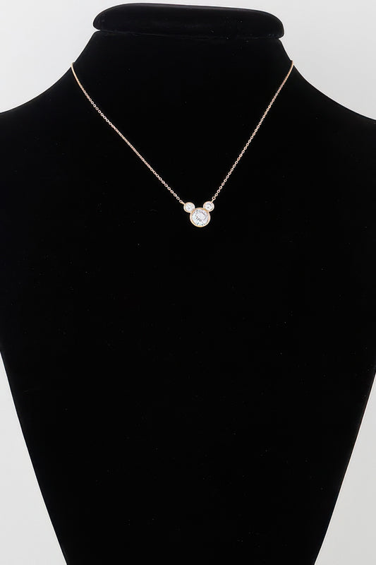 Crystal Mickey Chain Necklace | Mixtshop LLC