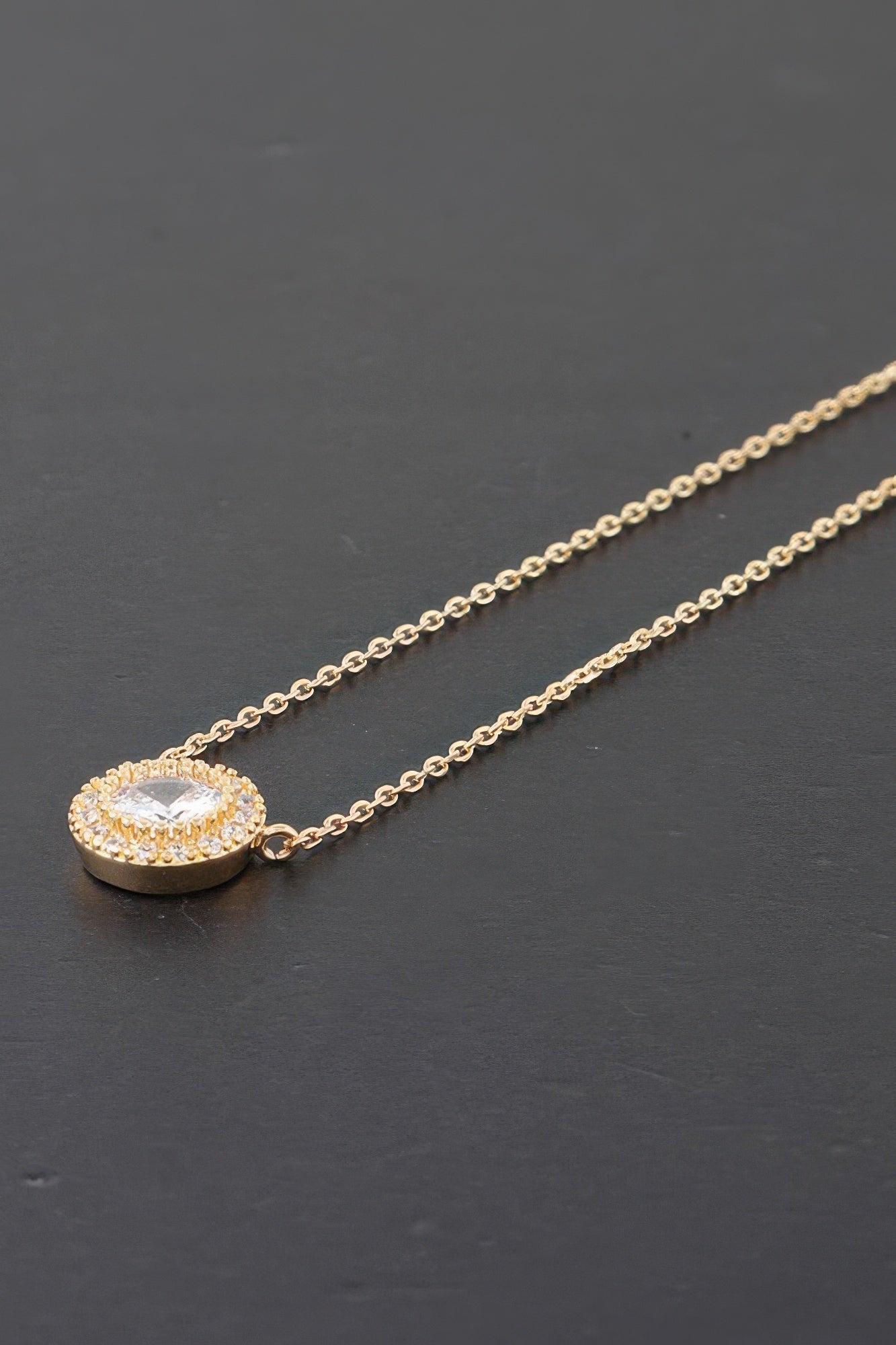 Modern Rhinestone Pendant Necklace | Mixtshop LLC