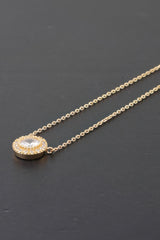 Modern Rhinestone Pendant Necklace | Mixtshop LLC