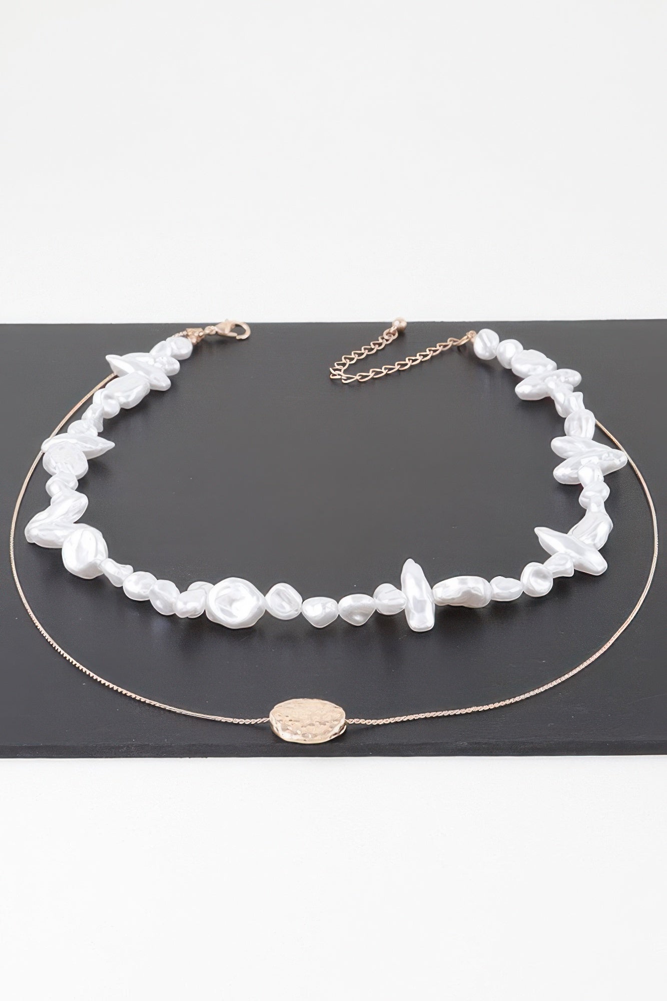 Double Abstract Stone Necklace | Mixtshop LLC