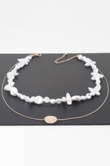 Double Abstract Stone Necklace | Mixtshop LLC