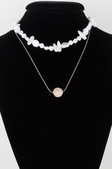 Double Abstract Stone Necklace | Mixtshop LLC