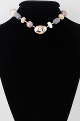 Multi Modern Stone Necklace | Mixtshop LLC