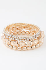 Multi Rhinestone Beaded Bracelet | Mixtshop LLC