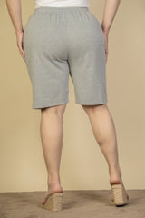 Plus Size French Terry Bermuda Shorts | Mixtshop LLC