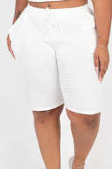 Plus Size French Terry Bermuda Shorts | Mixtshop LLC
