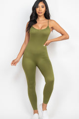 Solid Bodycon Cami Jumpsuit | Mixtshop LLC