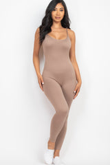 Solid Bodycon Cami Jumpsuit | Mixtshop LLC