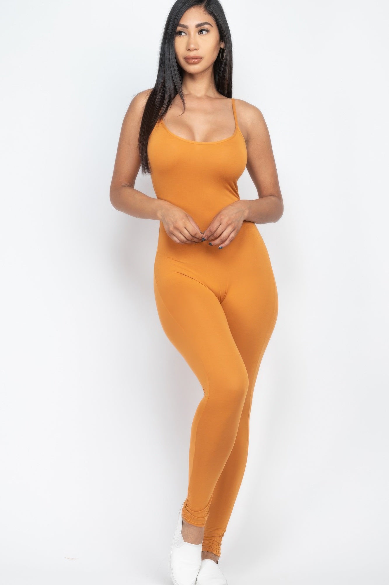 Solid Bodycon Cami Jumpsuit | Mixtshop LLC