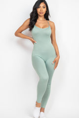 Solid Bodycon Cami Jumpsuit | Mixtshop LLC