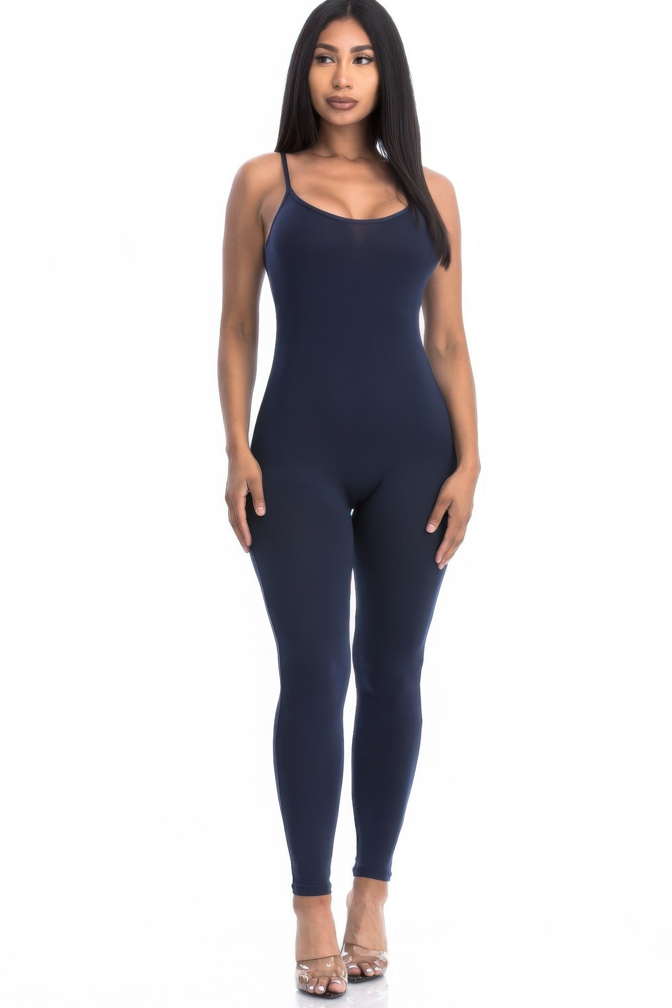 Solid Bodycon Cami Jumpsuit | Mixtshop LLC