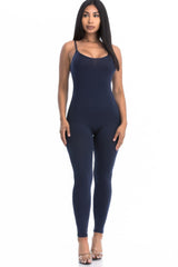 Solid Bodycon Cami Jumpsuit | Mixtshop LLC