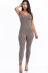 Solid Bodycon Cami Jumpsuit | Mixtshop LLC