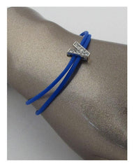 Multi colored rubber bracelets w/charm letters that spell out LOVE | Mixtshop LLC