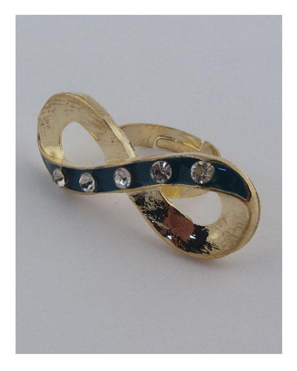 Two tone infinity adjustable ring | Mixtshop LLC