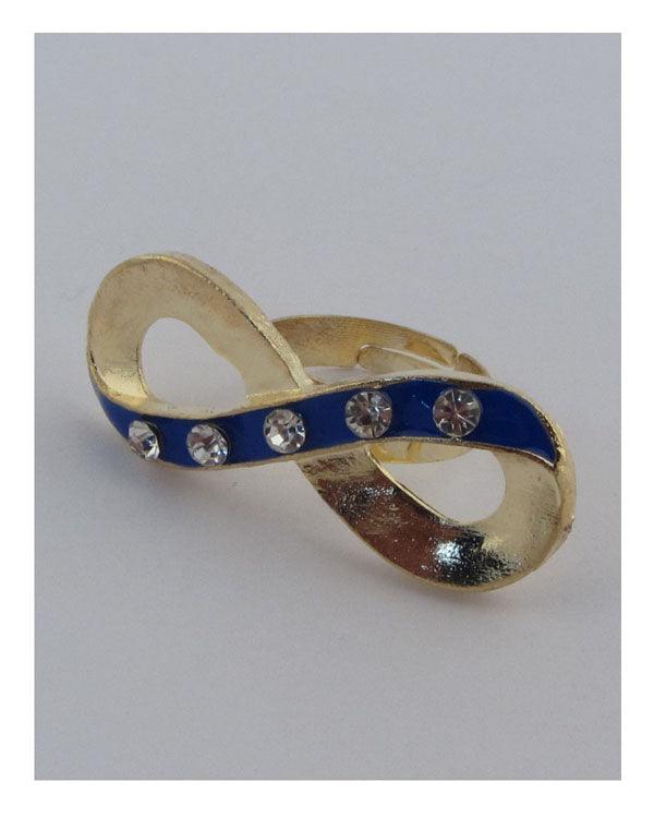 Two tone infinity adjustable ring | Mixtshop LLC