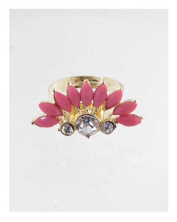 Faux stone adjustable ring | Mixtshop LLC
