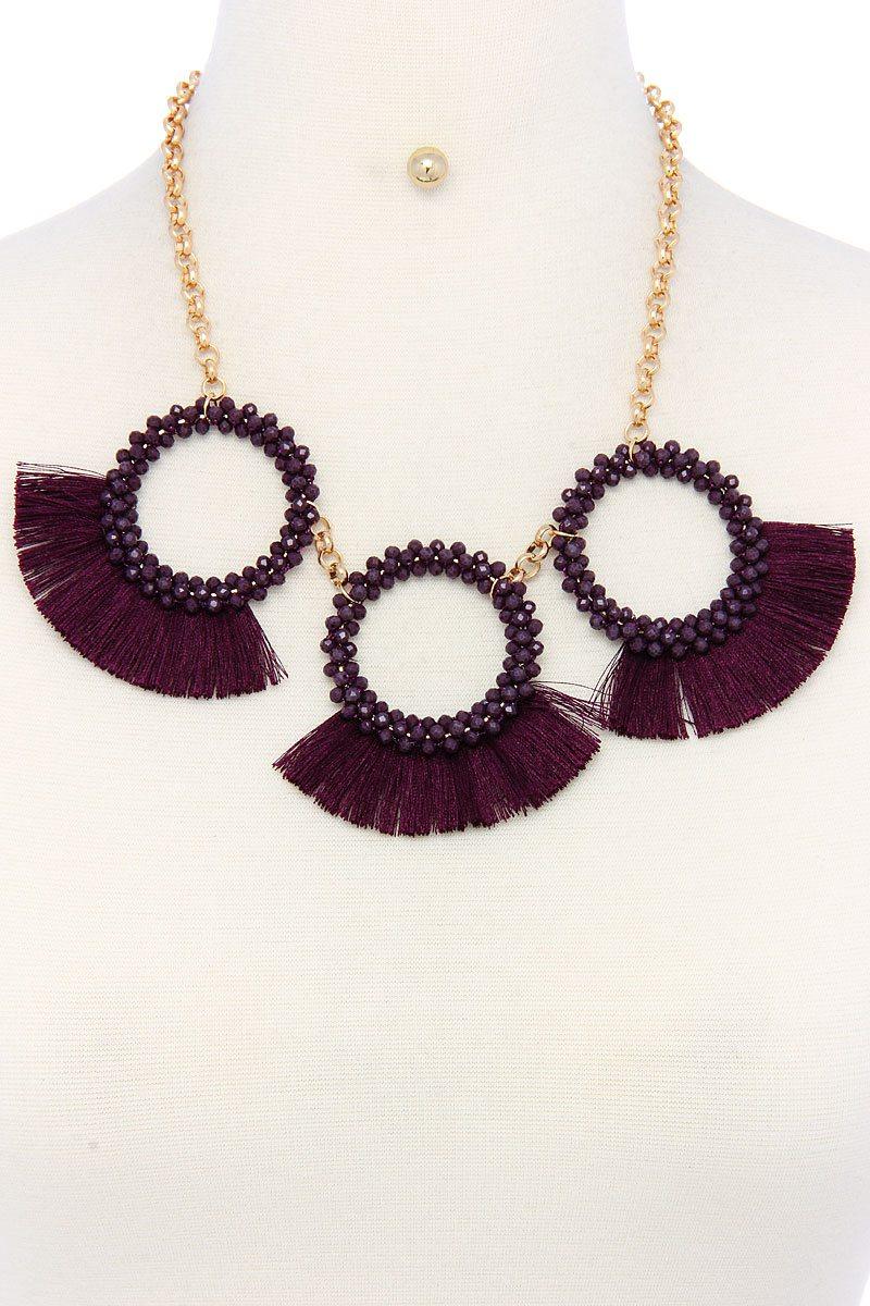 Fashion chunky stylish necklace and earring set | Mixtshop LLC