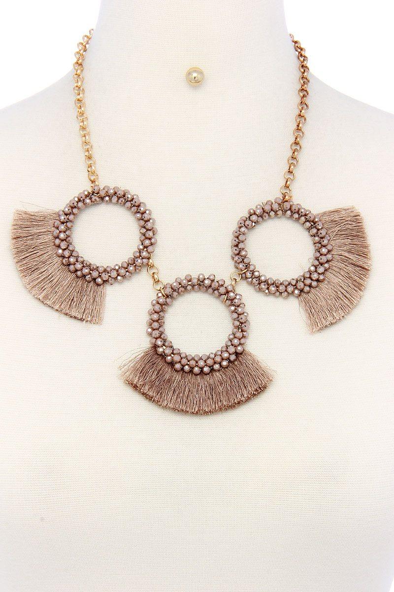 Fashion chunky stylish necklace and earring set | Mixtshop LLC