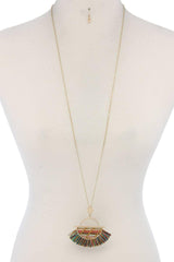 Half Circle Tassel Pendant Necklace | Mixtshop LLC